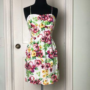 Meier Collection spaghetti strap floral dress